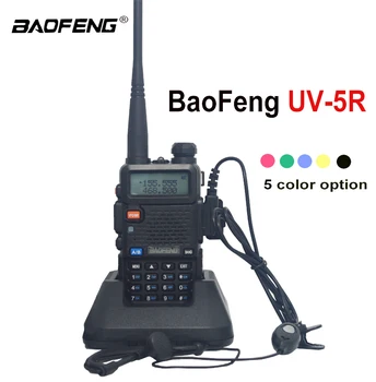 Baofeng UV-5R Walkie Talkie Profesinės CB Radijo Stotis Baofeng UV5R Transiveris 5W VHF UHF Nešiojama UV 5R Medžioklės Kumpis Radijo