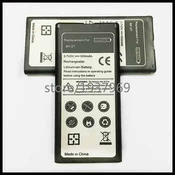 Baterija BP-5T 1650mAh Įkraunamąją Bateriją, Skirta Nokia Lumia 820/825 BATERIJA BP5T BP 5T