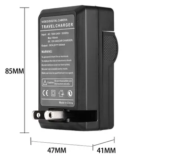 Baterijos Kroviklis skirtas Panasonic Lumix DMC-TZ6 DMC-TZ7, DMC-TZ8 (DMC-TZ9, DMC-TZ10, DMC-TZ18, DMC-TZ19, DMC-TZ20 Skaitmeninis Fotoaparatas