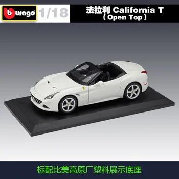 Bburago 1:18 Ferrari california kabrioletas lydinio automobilio modelį Rinkti dovanas žaislas