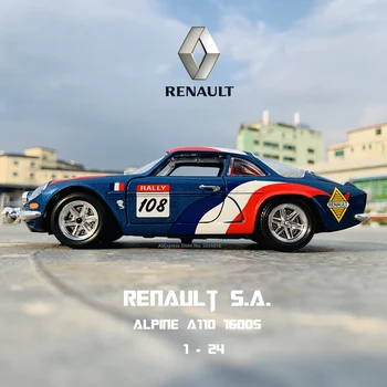 Bburago 1:24 Renault Alpine A110 1600, modeliavimo lydinio automobilio modelį amatų, apdailos kolekcijos žaislas įrankiai dovana