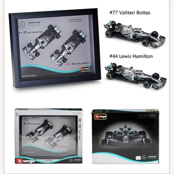 Bburago 1:43 F1 2019 Benz W10 Su rėmu Pasirašytas leidimas Formula One Racing Lieti Modeliavimas Automobilio Modelį Rinkti dovanas žaislas
