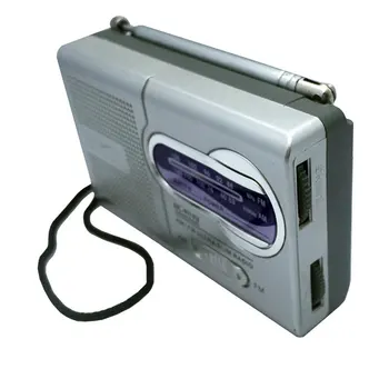 BC-R119 AM FM Nešiojamas Mini Radijo 2-Band Wireless Imtuvas Muzikos Grotuvas Ištraukiama Antena Radijo DC 3V