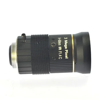 Be Iškraipymų Pramonės Mikroskopo Objektyvas Didelis Vaizdo Srityje, 3.0 MP Rankinis IRIS Priartinimas Židinio Objektyvas 8-50mm CS C Mount Objektyvas