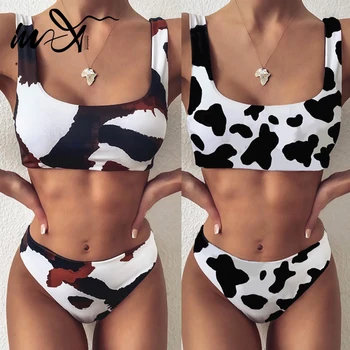 Be-X Derliaus karvės pieno spausdinti maudymosi kostiumėlį moteris bandeau bikinis 2020 mujer Seksualus maudymosi kostiumėliai moterims Vasaros besimaudančių Maudymosi kostiumą, 2 vnt