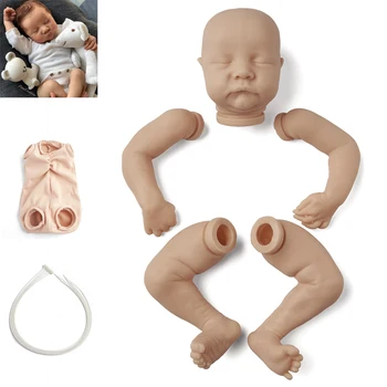 Bebe Reborn Rinkinio 17 Colių Reborn Baby Rinkinio Levi Vinilo Unpainted Nebaigtų Lėlės Dalys 