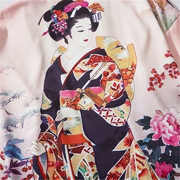 Bebovizi Atsitiktinis Derliaus Spausdinimo Drabužių, Tradicinių Kimonos Blusas Mados Harajuku Vyrų Japonų Stiliaus Seksualus Paplūdimio Drabužių Yukata