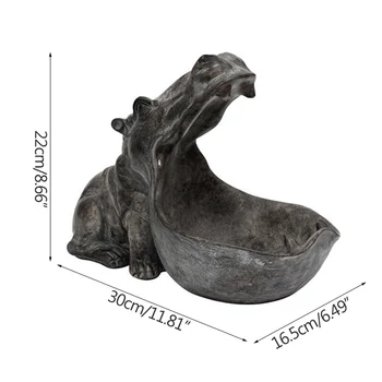 Begemoto Statula Namų Puošybai Dervos Artware Skulptūra, Statula Dekoro Įvairenybės Saugojimo Stalo Dekoro Priedai Ornamentu