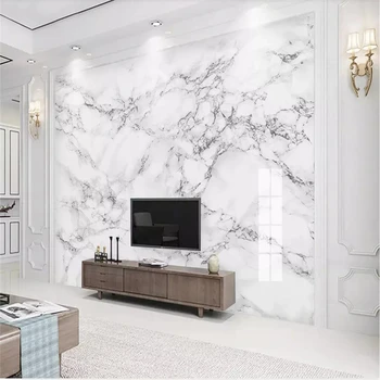 Beibehang 3d tapetai Užsakymą tapetai, freskos modernus minimalistinio džiazo balto marmuro sienos dokumentų namų dekoro papel de parede