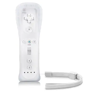 Belaidis Nuotolinio valdymo pultelis Wii Built-in Motion Plus Gamepad su Silikono Atveju judesio jutiklis 2020 m.