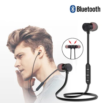 Belaidės ausinės, ausų bluetooth 4.1 sporto dizainas su magnetais, atsparus vandeniui su kontrolės laisvų rankų įranga skambučiams ir muzikai