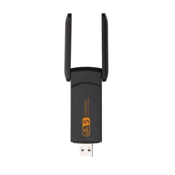 Belaidžio wifi USB tinklo plokštė Dviguba Juosta 2.4 G/5.8 G Imtuvas Didelės Spartos 1900M plug and play, palaiko windows xp/win7/win10 adapteris