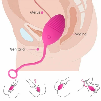 Ben Wa Kamuolys Kegel Pratimai Makšties kiaušiniai USB Įkrovimo galingi Vibratoriai Vandeniui atsparus Sekso Žaislas Moterims Klitorio stimuliacija