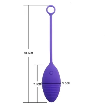 Ben Wa Kamuolys Kegel Pratimai Makšties kiaušiniai USB Įkrovimo galingi Vibratoriai Vandeniui atsparus Sekso Žaislas Moterims Klitorio stimuliacija