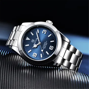 BENYAR vyriški Mechaniniai Laikrodžiai Top Brand Prabangus Automatinis laikrodis Vyrams, Nerūdijančio Plieno, verslo vandeniui 50M Vyras Watch-5177