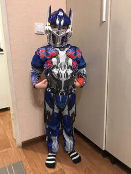 Berniukai Optimus Prime Kamane Raumenų Fancy Dress Amerikietis Berniukas Superhero Puras Helovinas Knyga Savaitę Voras Vaikas Kapitonas Kostiumas