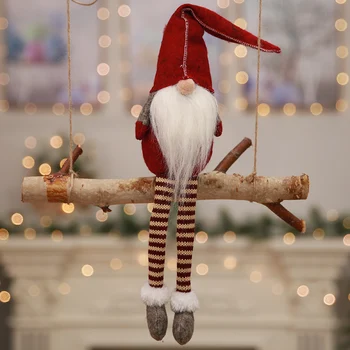 Beveidis Gnome Santa Claus Vyno Butelis Nustatyti Kalėdos Namų Puošyba, Įvairių Stilių Kalėdų Dekoracijas 2021