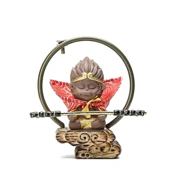 Beždžionių Karalius Moliuskui Smilkalų Degiklis Keramikos Sun Wukong Dūmų Krioklys Smilkalų Degiklis Kalnų Upės Rankdarbių Smilkalų Laikiklis