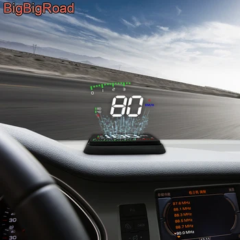 BigBigRoad Auto Automobilis Hud Ekranas prekinis, galinis Stiklo Projektorius greičio viršijimo Įspėjimas Kia KX7 Siela K3S RIO Creato Borrego Stinger Karnavalas