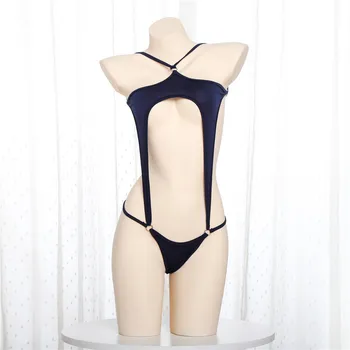 Bikini 2019 nauja seksuali Camisole Metalo žiedas Hollowing iš Backless Mielas Saulės vonios maudymosi kostiumėliai moterims, vienos dalies maudymosi kostiumėlis moterims monokini