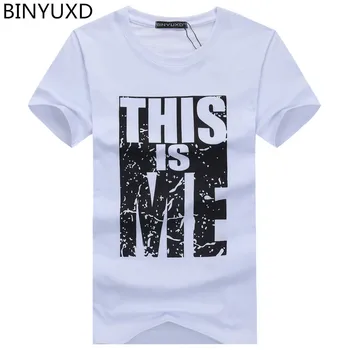 BINYUXD2018 Mados Marškinėlius Markių Vyrų/Moterų marškinėliai Atsitiktinis trumpomis rankovėmis vyriški marškinėliai spausdinimo t shirts camisetas hombre viršūnes tees