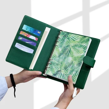 Biuro Verslo Katalogas Sąsiuvinis Leidinys Žalia Palaidų lapų Segtuvą Darbotvarkės 2021 Sąsiuvinis Planuotojas A5 A6 Hardcover Dienoraštis, Užrašinė