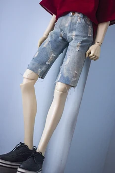 BJD doll drabužius 1/3 1/4 MSD DD Dėdė dydis mados tendencija ripped jeans midtrousers lėlės kelnes priedai