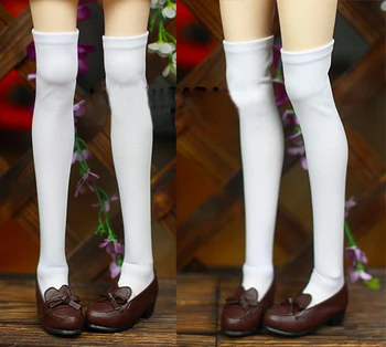 BJD doll kojinės baltos Knee-high tinklinės kojinės už 1/3 1/4 BJD DD SD SD13 SD16 DDL lėlės dydžio lėlės priedai