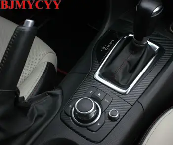 BJMYCYY juoda Axela Nauja Mazda 3 (-2016) AT/MT Prekystalio skydo Lipdukas Anglies pluošto Lipdukas Modifikuotų dekoratyvinis lipdukas