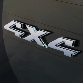 Black / Chrome Automobilio Sparnas bagazines dangtis 4x4 Logotipas Lentele Logotipas Ženklelis Įklija, Jeep D odge RAM 1500 2500 3500