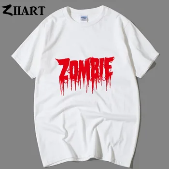 Bloody zombie žodžius, pora drabužių vyras berniukai vyras o-kaklo medvilnės short-sleeve T-shirt