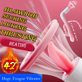 Blowjob Klitorio Gyvis Vibratorius Pūlingas Lyžis Žaislai Suaugusių Kalba Dildo Vibratorius Moterims Sukimosi Analinis Vibratorius, Sekso Produktas