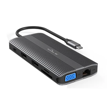 Blueendless USB C Hub HDMI/DP/VGA, 
