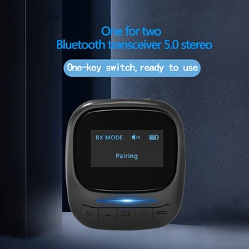Bluetooth 5.0 Garso Siųstuvas, Imtuvas, OLED Ekranas Aptx LL 3.5 mm AUX Lizdas RCA Belaidžio ryšio Adapteris, Skirtas TELEVIZIJOS Automobilių PC Vaizdo Ausinių