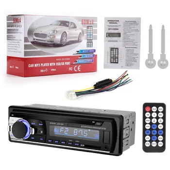 Bluetooth V2.0 JSD-520 Stereo Autoradio Automobilio Radijo 12V In-dash 1-Din FM, Aux Įvestis SD Imtuvas USB MP3 MMC WMA Audio Grotuvas JSD520