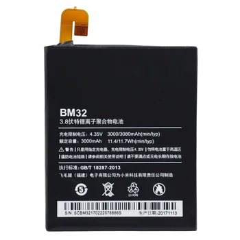 BM32 Už Xiaomi M4 Mi4 Mi 4 Ličio Polimerų Bateriją Original Bateria 3080mAh Nemokamai Įrankiai