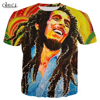 Bob Marley Reggae Kūrėjas T Shirts 3D Spausdinimo Vyrų Drabužių, Negabaritinių Marškinėliai Vyrų/Moterų Mados Atsitiktinis Hip-Hop Streetwear Puloveriai