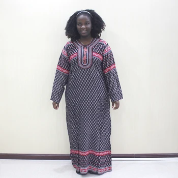 Bohemiškas Ruduo Afrikos Suknelė Moterims Appliques Siuvinėjimo Dot Visą Rankovės Prarasti Afrikos Suknelė Ponios