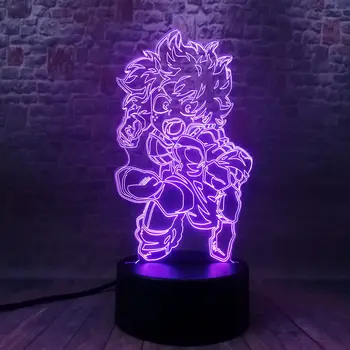 Boku No Herojus akademinės bendruomenės Anime Paveikslas Modelis, 3D Stalas naktinė lempa LED 7 Spalvų šviesų Japonijoje Manga Mano Herojus akademinės bendruomenės Paveikslas Žaislai