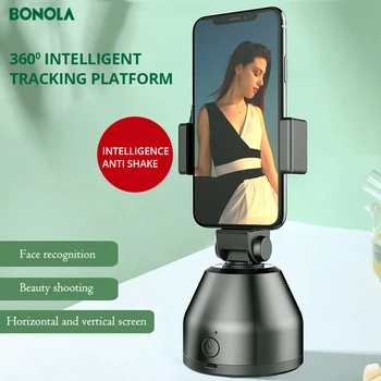 BONOLA 360°besisukantis nešiojamų smart šaudymo stendas veido sekimo stovėti iPhone12/11 