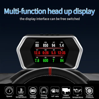 Borto Kompiuteris Head Up display Auto HUD OBD2 Automobilio Greitis Projektorius KMH MPH GPS Spidometras Automobilių Detektorius Naftos Vartojimas