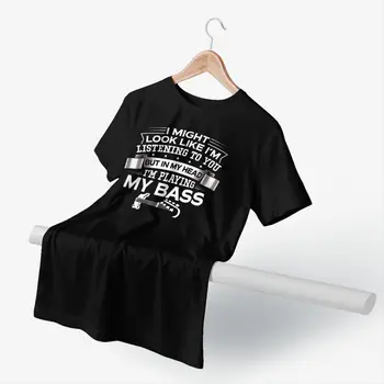 Bosinė Gitara Marškinėliai Juokinga, Bet, Mano Galva, T-Shirt Mens Basic Tee Marškinėliai 100 Proc. Medvilnė Juokinga XXX Marškinėlius