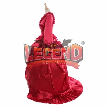 Bram Stoker ' s Drakula Mina Harker Red Šurmulio Fancy Dress Suaugusių Moterų Helovinas raudona viduramžių drakula suknelė