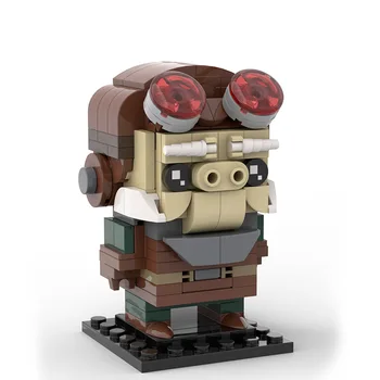 Buildmoc Plytos Raudona kiaulių Miyazaki-Hayao Brickheadzs Kūrybos Animacinis Personažas SS-35498 Kūrimo Bloką Žaislas Gimtadienio Dovana