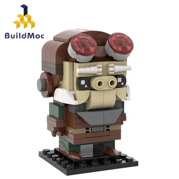 Buildmoc Plytos Raudona kiaulių Miyazaki-Hayao Brickheadzs Kūrybos Animacinis Personažas SS-35498 Kūrimo Bloką Žaislas Gimtadienio Dovana