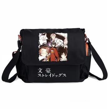Bungou Benamių Šunų Anime Moterys Vyrai maišelį Paauglys Studentų Rankinės Nailono rankinės Tote krepšys
