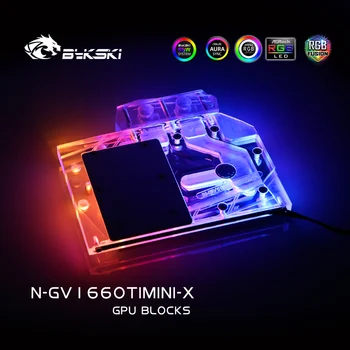 Bykski Vandens Bloko naudoti GIGABYTE AORUS RTX1660TI MINI ITX OC 6G / (GV-N2060OC-6GD Rev2.0) Visiškai Padengti Vario Bloko / RGB AURA