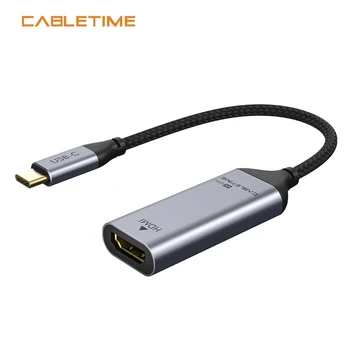 Cabletime USB C-HDMI Adapterio Kabelį, Tipas C) - HDMI Konverteris 4K 60Hz Naujų 