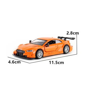 CAIPO 1:43 Audi RS5 DTM Lydinio pull-back transporto priemonės modelio Diecast Metal Modelio Automobilių Dėl Berniukas Žaislų Kolekcija Draugas Vaikų Dovanų