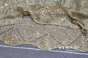 Cakucool naujas Aukso Lurex megzti Vasaros drabužių Tuščiaviduriai iš Skylės Seksualus Bako Viršuje camis Bling Pagrindinio Camisole Vintage drabužiai moterims